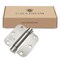 Cauldham (2 Pack) Heavy-Duty 3-1/2" Self-closing Spring Door Hinge with 5/8" Radius Corners, UL Listed